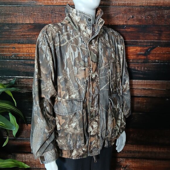 Gamehide Vintage Hunting Jacket Mens XL Hush Hide Camo Camouflage FLAWS - Picture 8 of 14